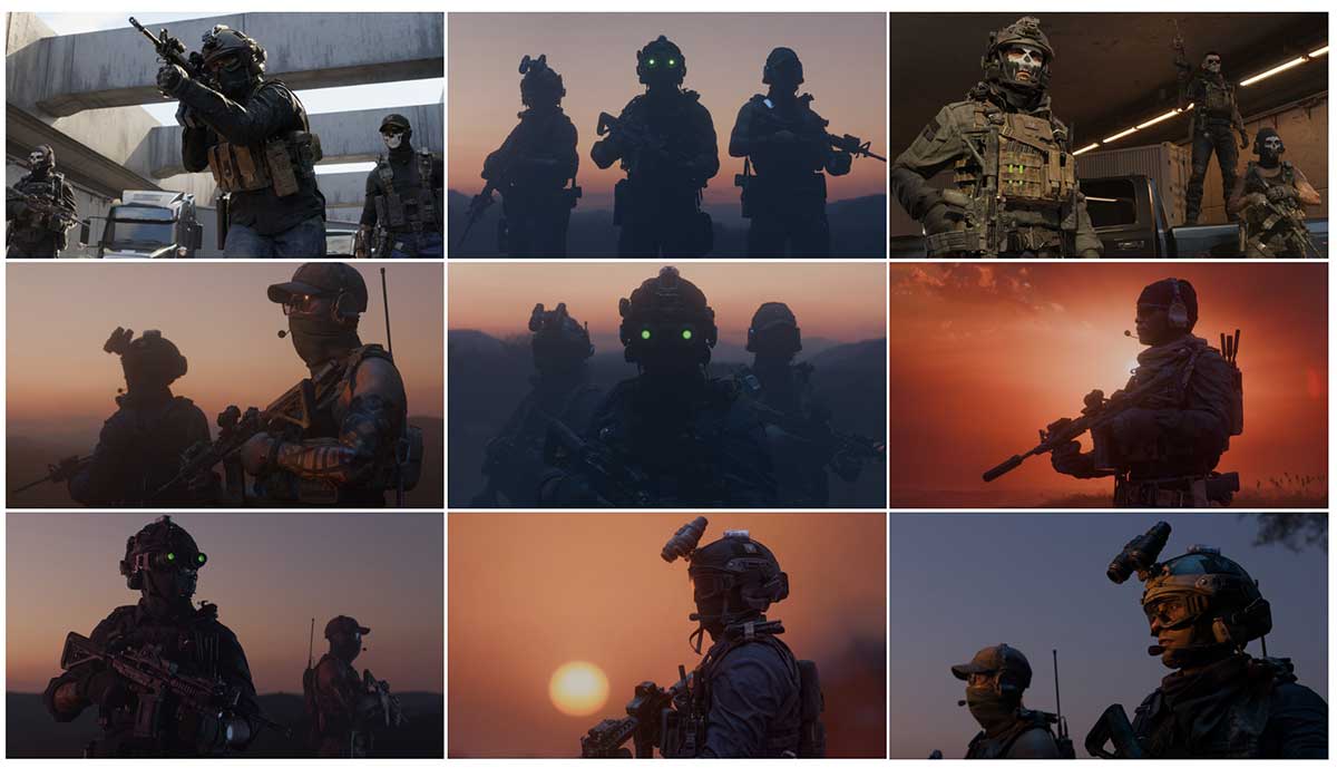 现代特种作战特工情报雇佣兵人物角色装备相关等3D模型资产(Blender/FBX/OBJ/UE格式) BigMediumSmall – Shadow Unit