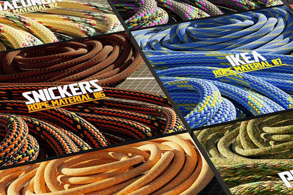 27组绳子贴图纹理编织绳纹理贴图