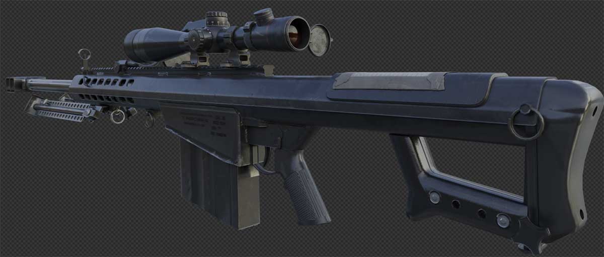 Blender使命召唤:黑色行动冷战游戏中的3D武器模型资产 Cold war Weapons asset library