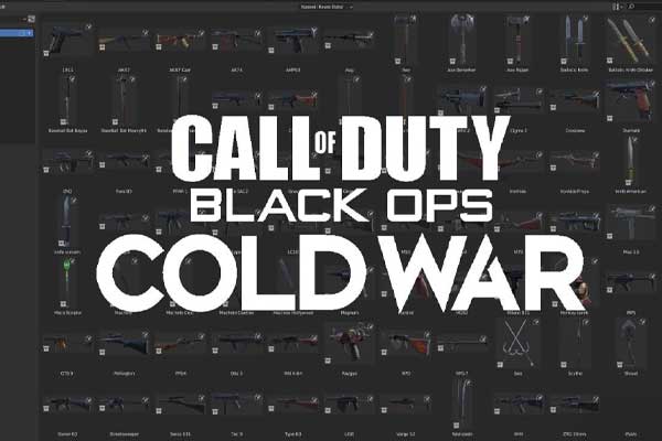 Blender使命召唤：黑色行动冷战游戏中的3D武器模型资产 Cold war Weapons asset library