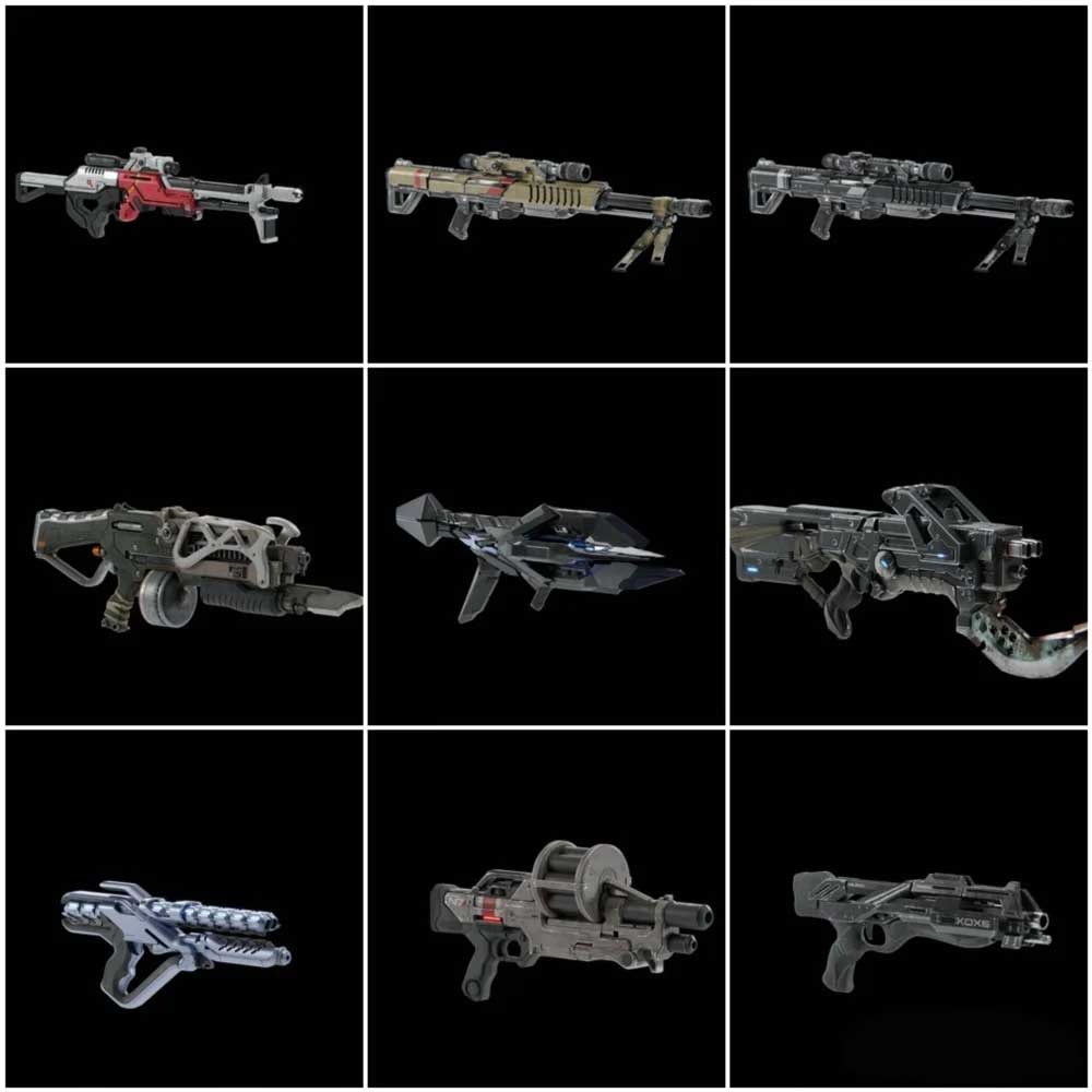 Blender质量效应仙女座游戏武器3D模型资产