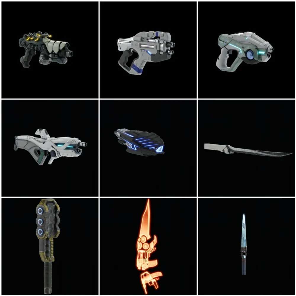 Blender质量效应仙女座游戏武器3D模型资产