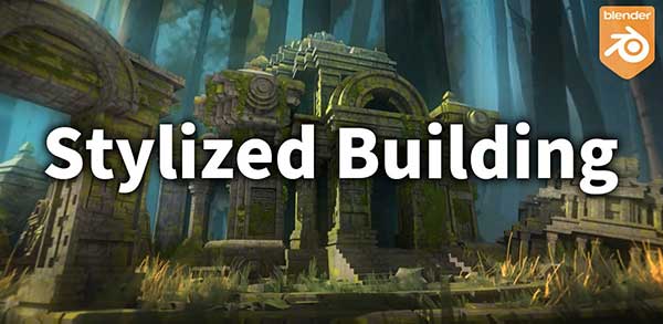 Blender中世纪建筑3D模型资产库 Stylized Building Library Vol.1 Kitbash Assets v1.0.1