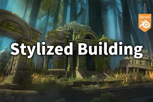 Blender中世纪建筑3D模型资产库 Stylized Building Library Vol.1 Kitbash Assets v1.0.1