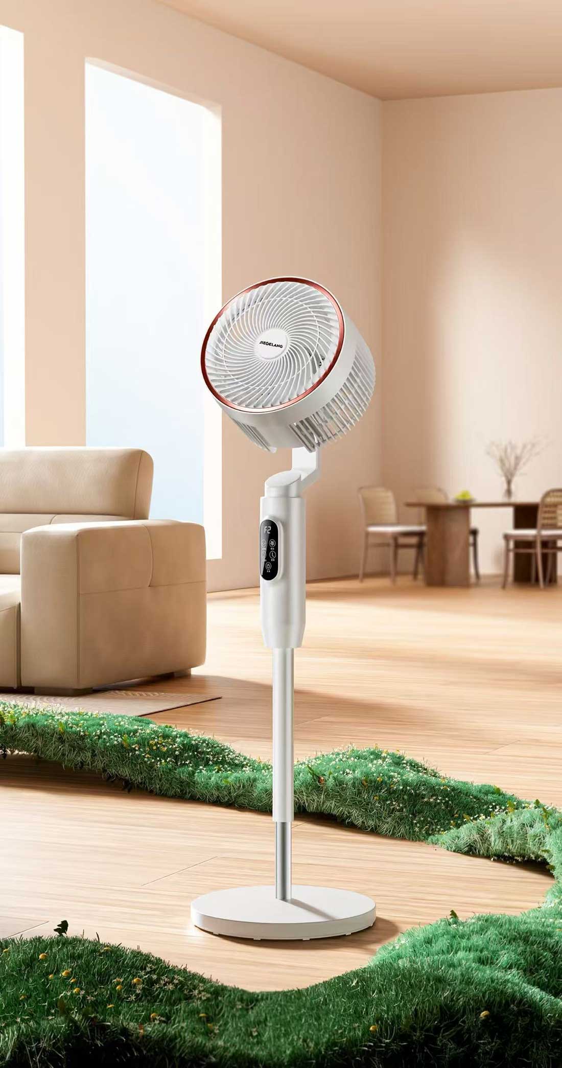 C4D落地电风扇室内客厅场景RS渲染工程小家电风扇C4D模型