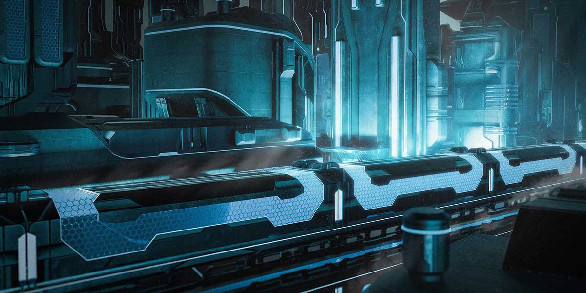 Blender数据都市科幻城市建筑3D模型资产 Arclink City – Data Megapolis Kitbash Buildings