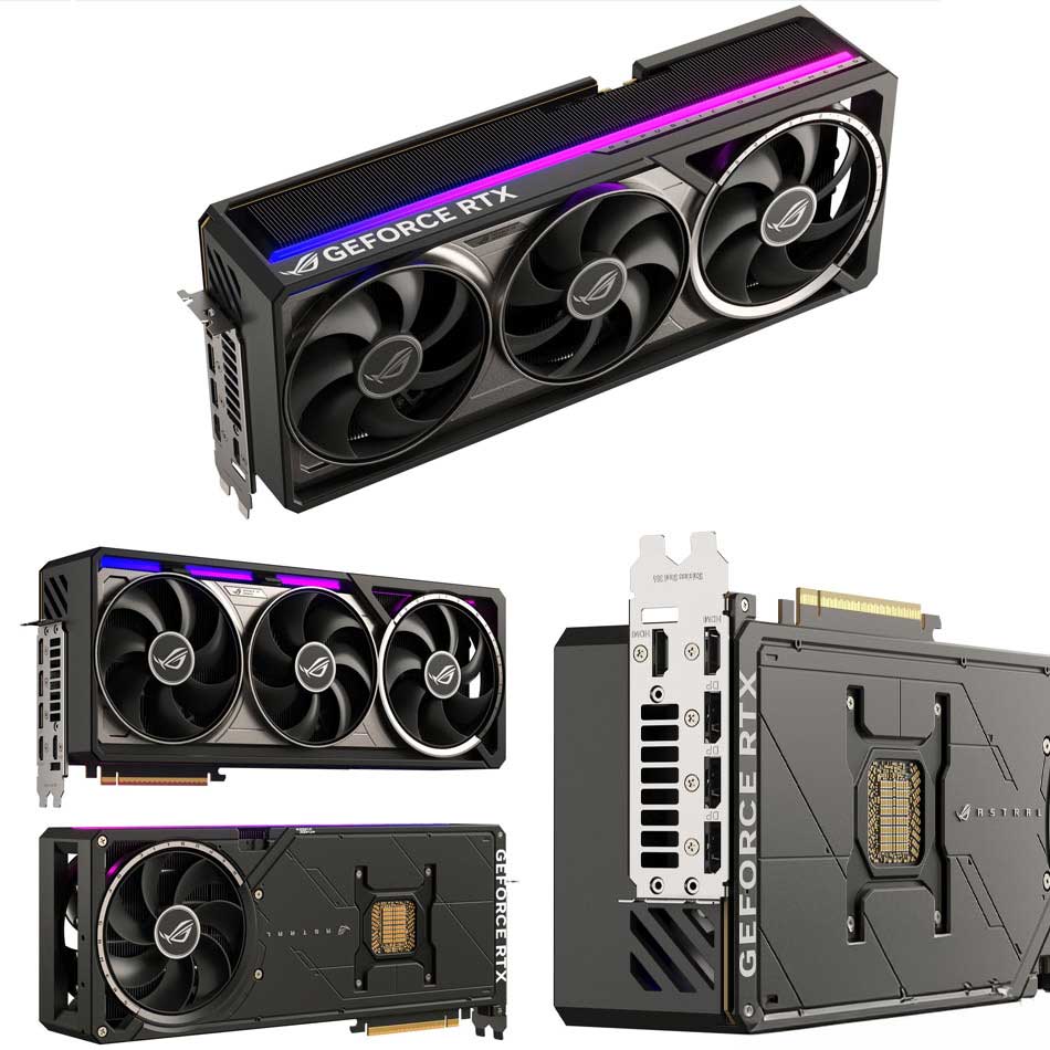 华硕ROG Asus Rog Astral RTX 5090显卡模型显卡3D模型