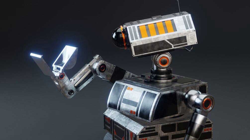 Blender瓦力科幻工程机器人建模材质绑定动画视频教程(中英字幕) Sci-Fi Construction Robot (Blender Tutorial Series)