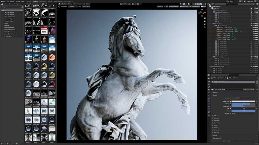 Blender专业场景环境光渲染素材资产预设 Afterglow v2.2