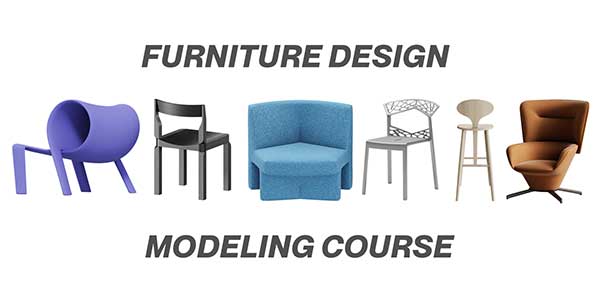 Blender家具建模设计实战教程(中英文字幕) Furniture Design Modeling Course