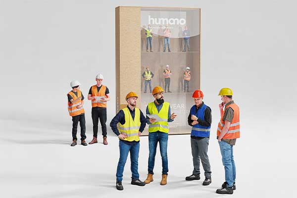 高品质建筑工人施工工人3D模型素材合集(C4D,3ds Max,Blend,FBX,OBJ)