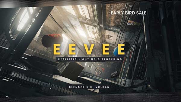 Blender 5 EEVEE真实灯光照明实时渲染全面教程 Creative Shrimp – Eevee Realistic Lighting and Rendering