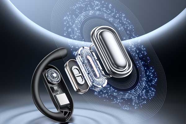 C4D蓝牙耳机爆炸结构OC渲染工程蓝牙耳机3D模型