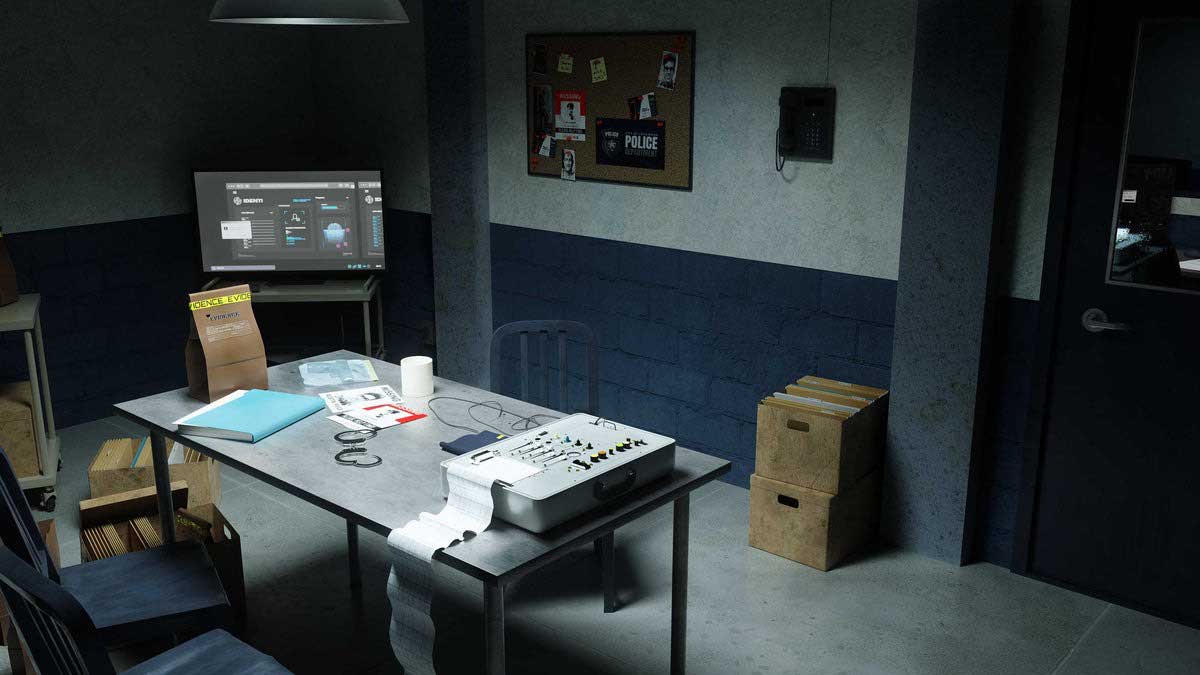 现代警察局模型警局室内环境3D模型资产(C4D,Blend,FBX) KitBash3D – Police Dept