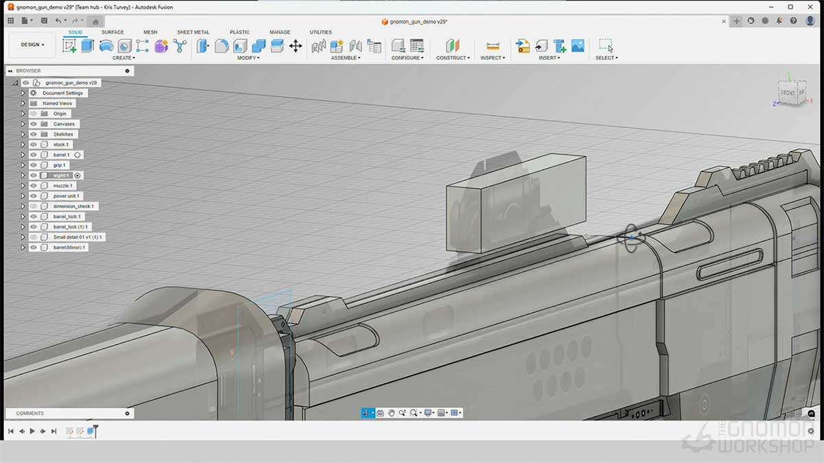 Fusion枪械硬表面设计与渲染基础入门教程(中英文字幕) The Gnomon Workshop – Introduction to Fusion