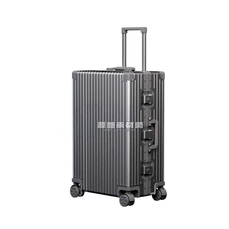 拉杆行李箱模型旅行箱3D模型(C4D,FBX)