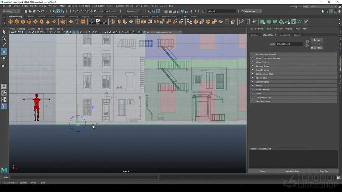 May+Arnold创建城市街道环境建模合成渲染全流程教程 The Gnomon Workshop – Cityscape Set Design Volume 1 & 2