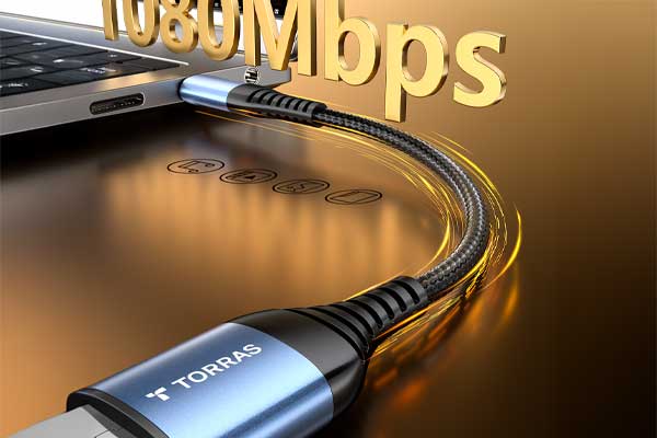 C4D数据线传输场景OC渲染工程USB编织数据线3D模型