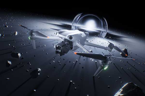 C4D大疆无人机冲击场景OC渲染工程Dji大疆无人机3D模型