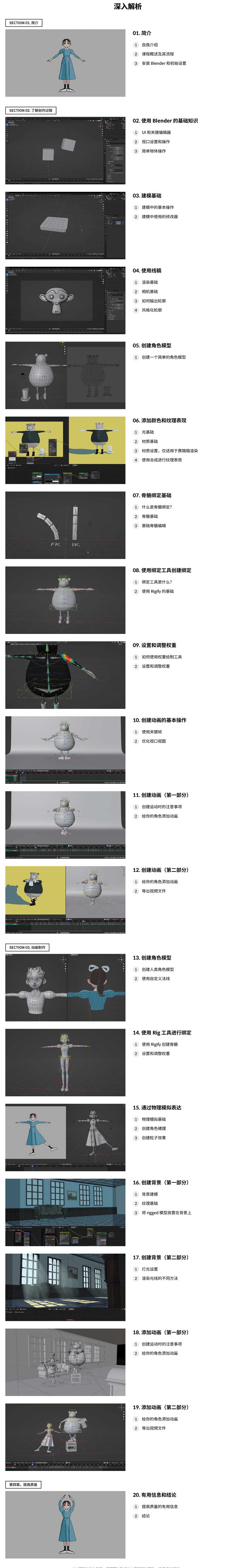 (中文字幕)Blender手绘卡通赛璐璐风格角色建模绑定动画课程