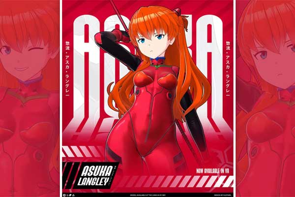 Asuka Langley角色模型下载 T Pose＋多套服装＋VRM(Blender,Unity,VRM)