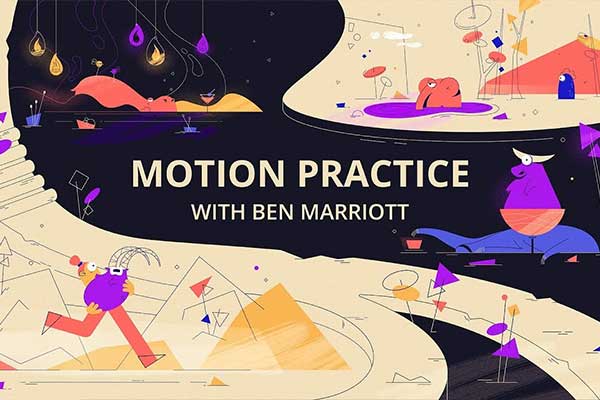 AE逐帧MG图像动画动效教程(中英文字幕) Motion Design School – Motion Practice With Ben Marriott