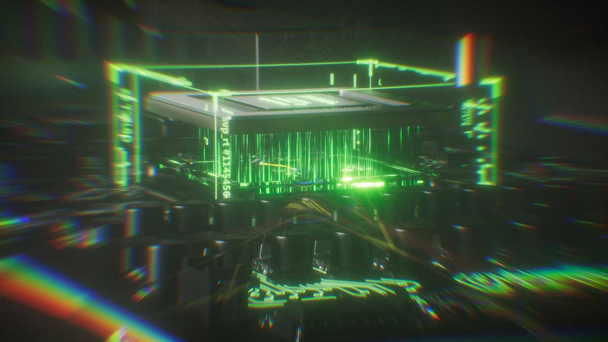 C4D科技风光线光效HUD场景OC渲染工程