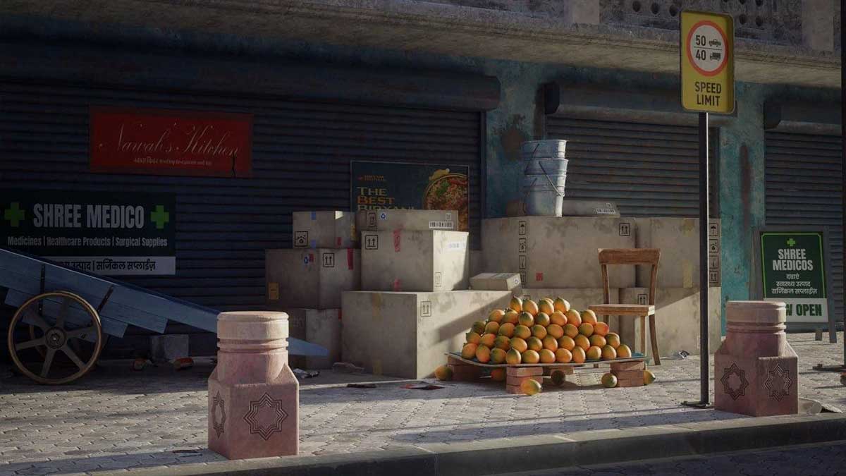 印度新德里城市楼房街道环境建筑3D模型资产(Blender,3DS MAX,FBX格式) Kitbash3D – New Delhi