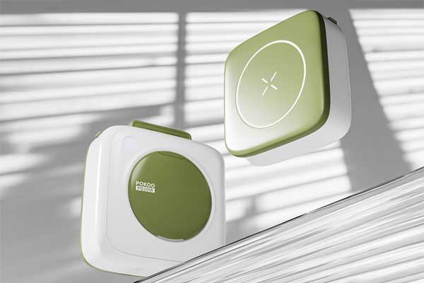 C4D迷你磁吸充电宝场景RS渲染工程充电宝3D模型