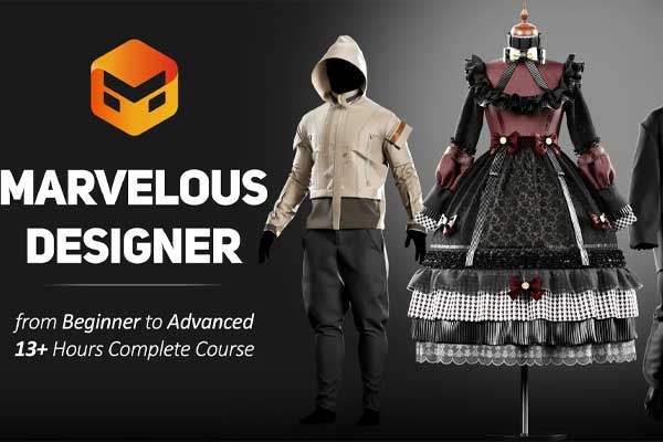 MD服装设计制作从入门到大师进阶教程(中英文字幕/中文配音) Flipped Normals – Marvelous Designer – Beginner to Advanced