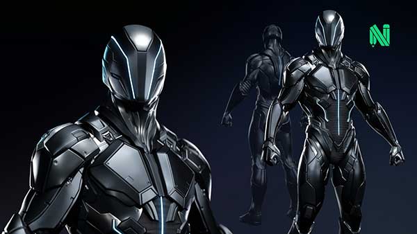 ZBrush科幻机甲角色硬表面雕刻建模进阶教程(中英文字幕/中文朗读) Hard Surface Character Sculpting In ZBrush