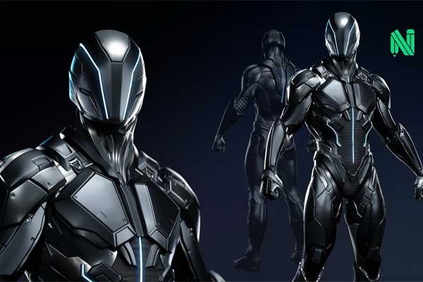 ZBrush科幻机甲角色硬表面雕刻建模进阶教程(中英文字幕/中文朗读) Hard Surface Character Sculpting In ZBrush