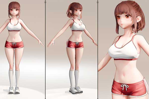 Blender动漫二次元动画角色建模全流程教程 Blender modelling full process videos and Project files