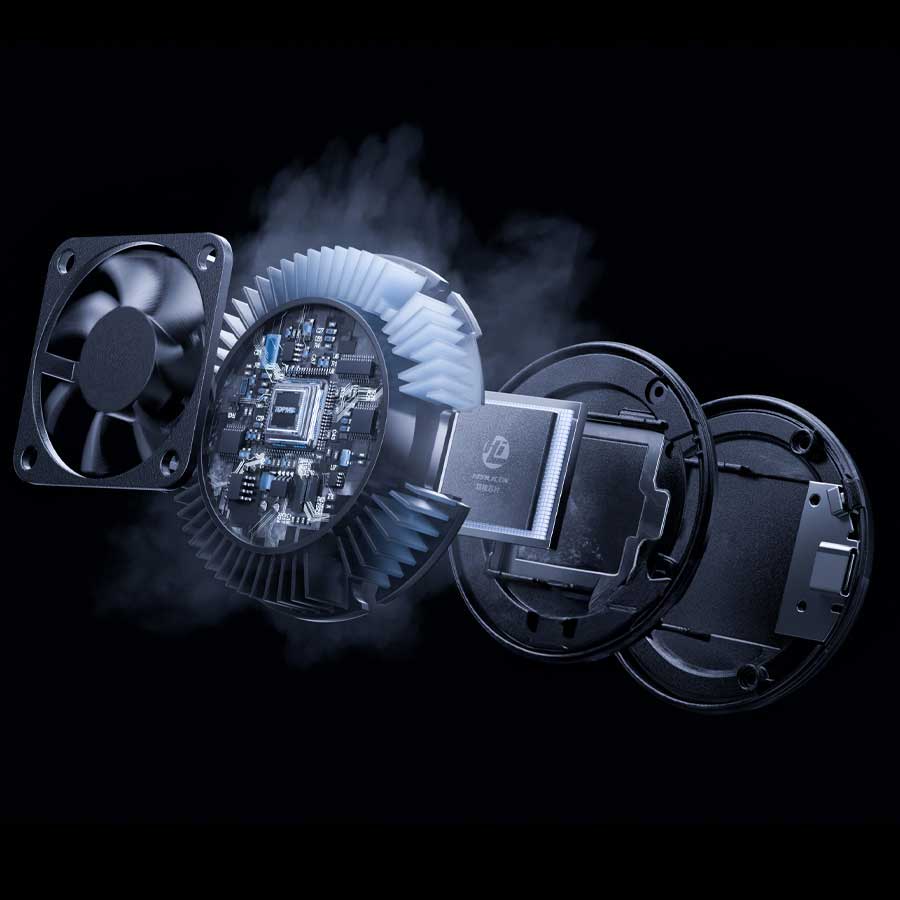 C4D散热器爆炸内部结构OC渲染工程散热器芯片3D模型下载