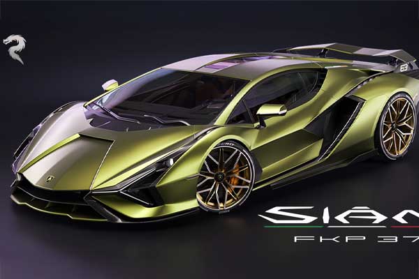 兰博基尼Sian模型带内饰超级跑车模型3D模型下载(C4D,Blender,Max,FBX)