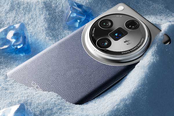 C4D手机冰块雪地产品场景OC渲染工程OPPO手机3D模型