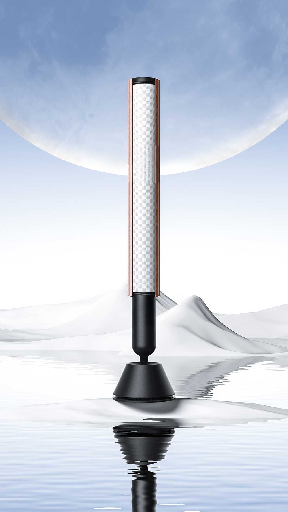 C4D复古音响水面场景渲染工程音箱模型3D模型下载