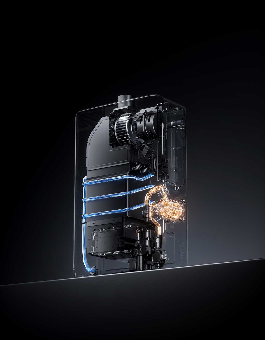 C4D热水器内部结构渲染工程热水器C4D模型