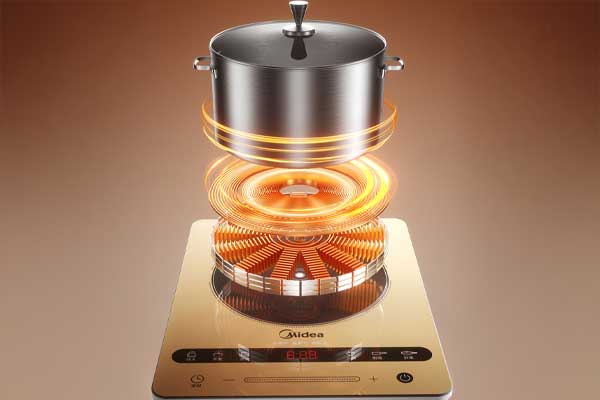 C4D电磁炉拆解渲染工程电磁炉C4D模型下载