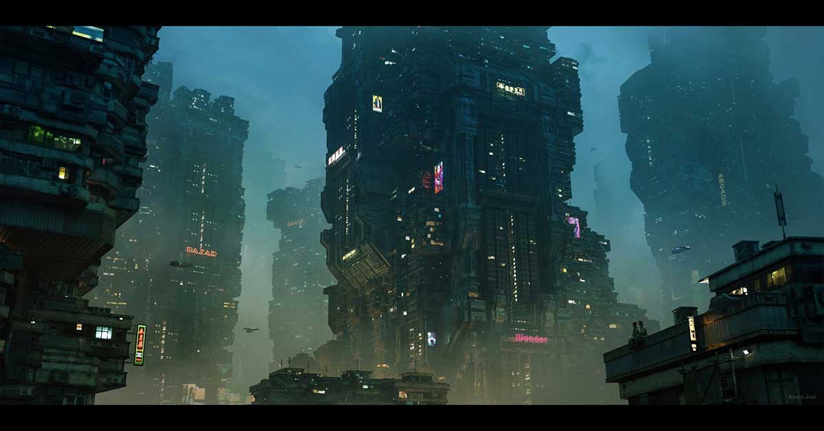 Blender80个科幻风格贫民窟建筑3D模型资产合集 Sci-Fi Kitbash – Volume 1