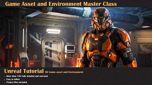 虚幻引擎游戏资产与环境建模UV贴图灯光渲染大师级课程(中文朗读/中文字幕) Game asset and Environment Master Class