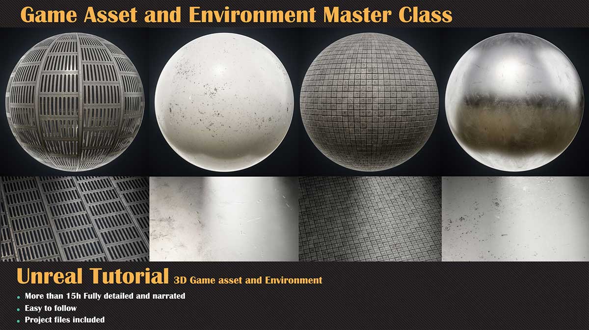 虚幻引擎游戏资产与环境建模UV贴图灯光渲染大师级课程(中文朗读/中文字幕) Game asset and Environment Master Class