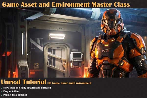 虚幻引擎游戏资产与环境建模UV贴图灯光渲染大师级课程(中文朗读/中文字幕) Game asset and Environment Master Class