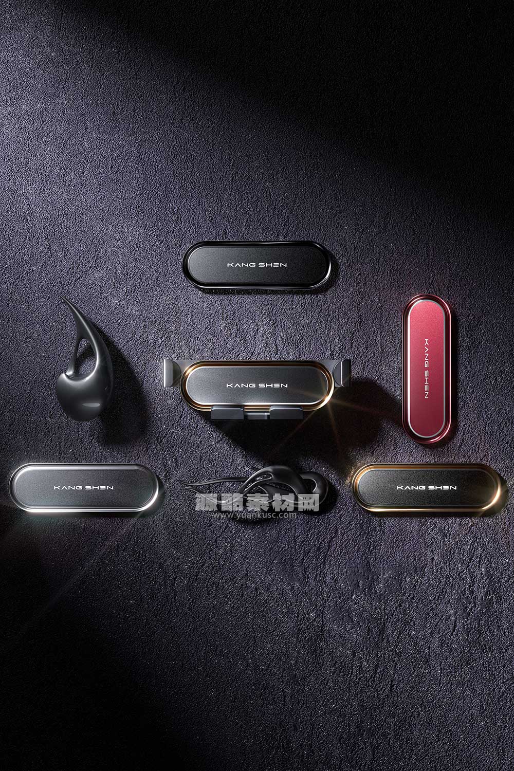 C4D车载手机支架产品OC渲染工程车载手机支架3D模型