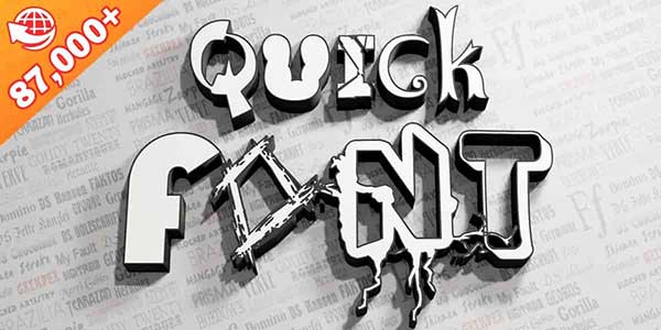 字体下载管理Blender插件 Quick Font Pro v1.3