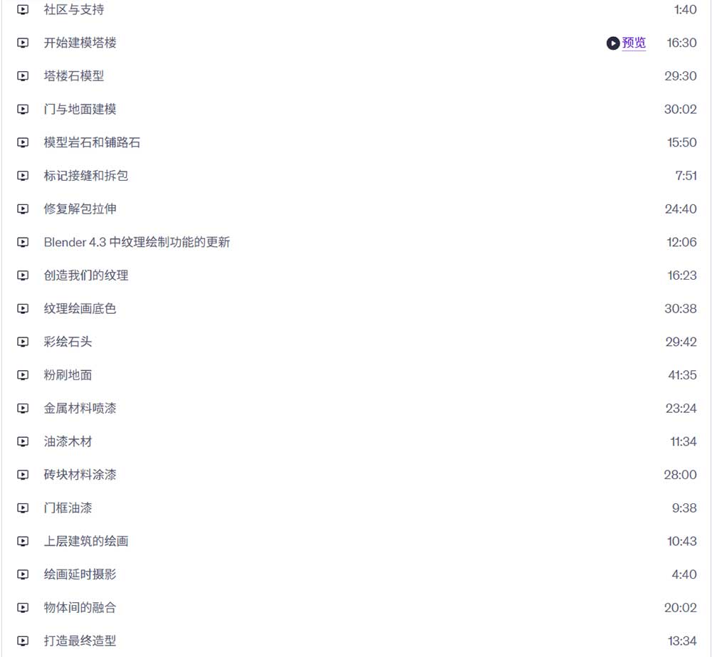 Blender手绘风格低多边形卡通3D模型实战视频教程(中文字幕) Blender Texture Painting: Create Stunning Stylised Models