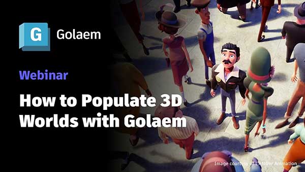 专业影视级人群模拟Maya插件 Golaem 9.2.3