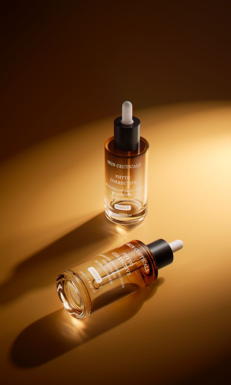 C4D滴管化妆品产品焦散场景RS渲染工程精华玻璃瓶子C4D模型