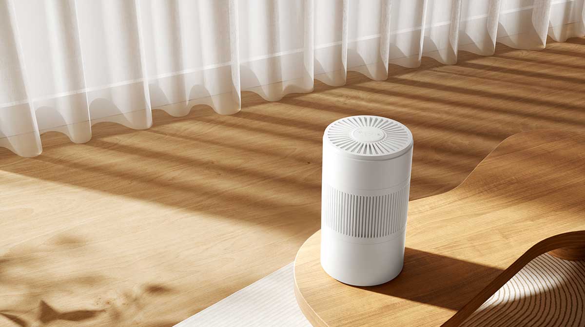 C4D室内空气净化器场景OC渲染工程空气净化器3D模型