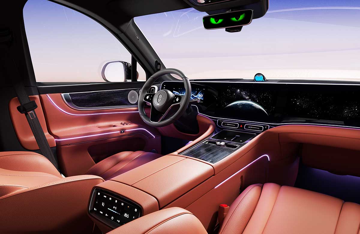 C4D问界M9汽车内饰OC渲染工程华为问界M9汽车C4D模型下载